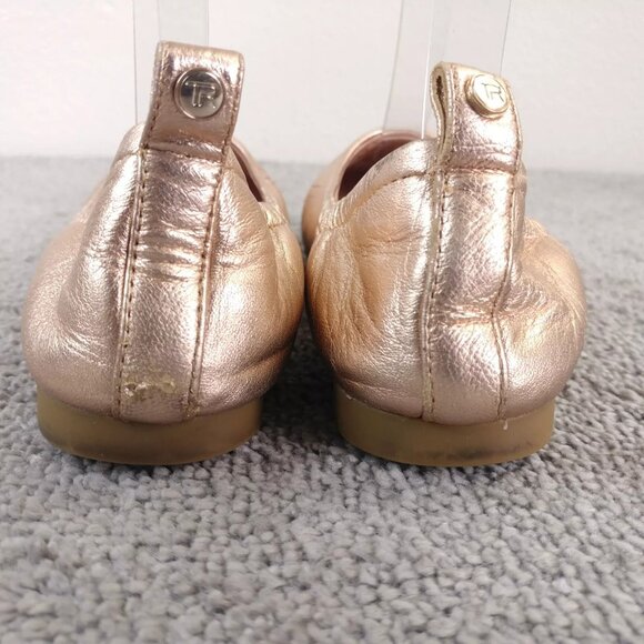 Taryn Rose Ballet Flats Rosalie Womens Size 5.5 Shoes Rose Gold Metallic Slip On - Picture 7 of 11